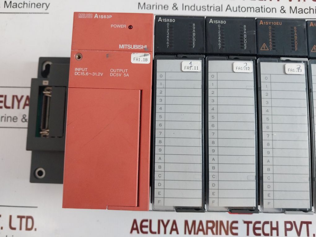 Mitsubishi A1S68B-s1,A1S63P,A1Sx80,A1Sy10Eu Module Rack