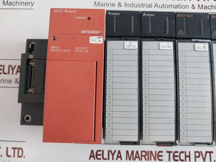 Mitsubishi A1S68B-s1,A1S63P,A1Sx80,A1Sy10Eu Module Rack