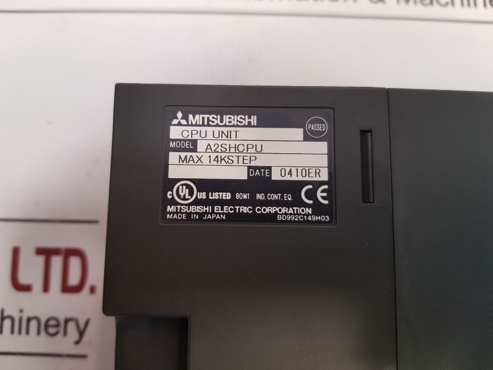 Mitsubishi Melsec A2Shcpu Cpu Unit Bd992C149H03