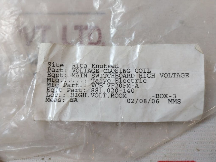 Mitsubishi Af23245--s07 Voltage Closing Coil