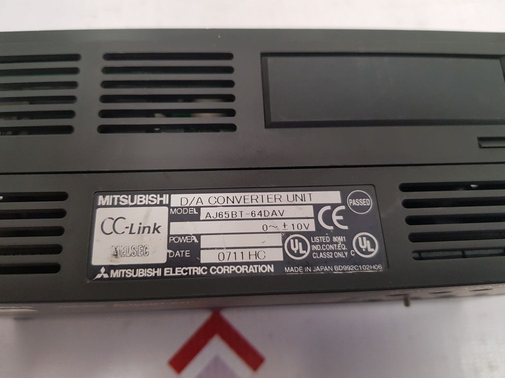 Mitsubishi Melsec Cc-link Aj65Bt-64Dav D/A Converter Unit Bd992C102H06