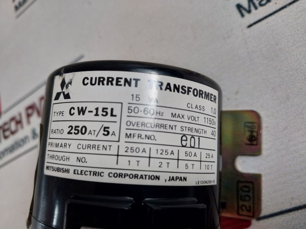 Mitsubishi Electric Cw-15L Current Transformer