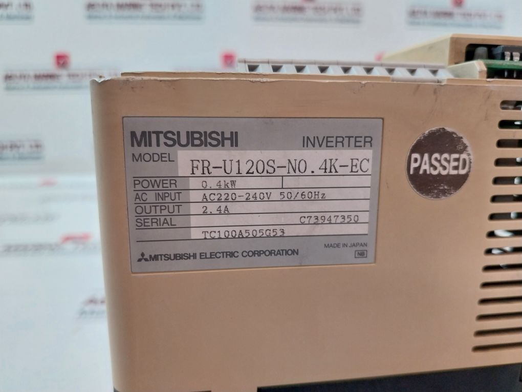 Mitsubishi Electric Fr-u120S-no.4K-ec Inverter