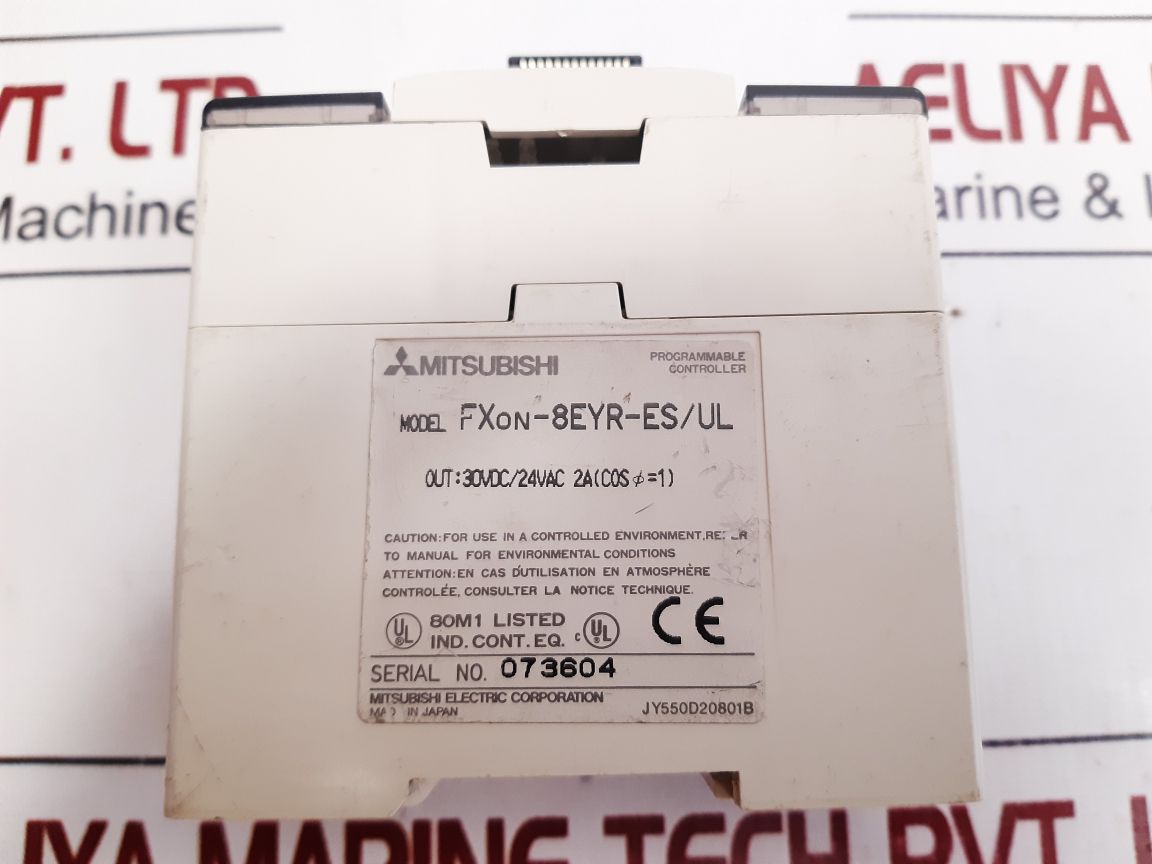 Mitsubishi Electric Fx0N-8Eyr-es/Ul Programmable Controller 30V Dc/24V Ac