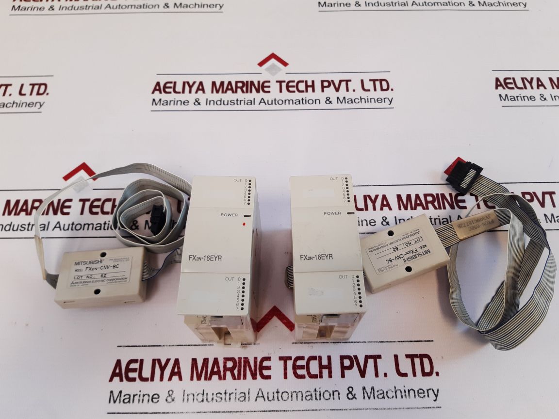 Mitsubishi Electric Fx2N-16Eyr-esUl Programmable Controller With Fx2N-cnv-bc
