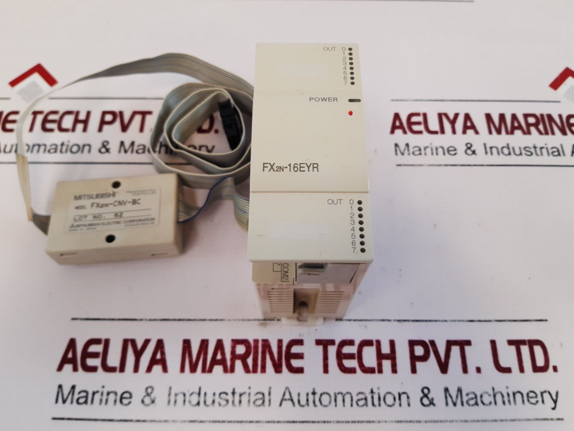 Mitsubishi Electric Fx2N-16Eyr-esUl Programmable Controller With Fx2N-cnv-bc
