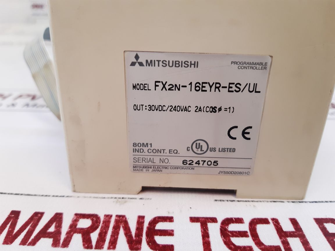Mitsubishi Electric Fx2N-16Eyr-esUl Programmable Controller With Fx2N-cnv-bc
