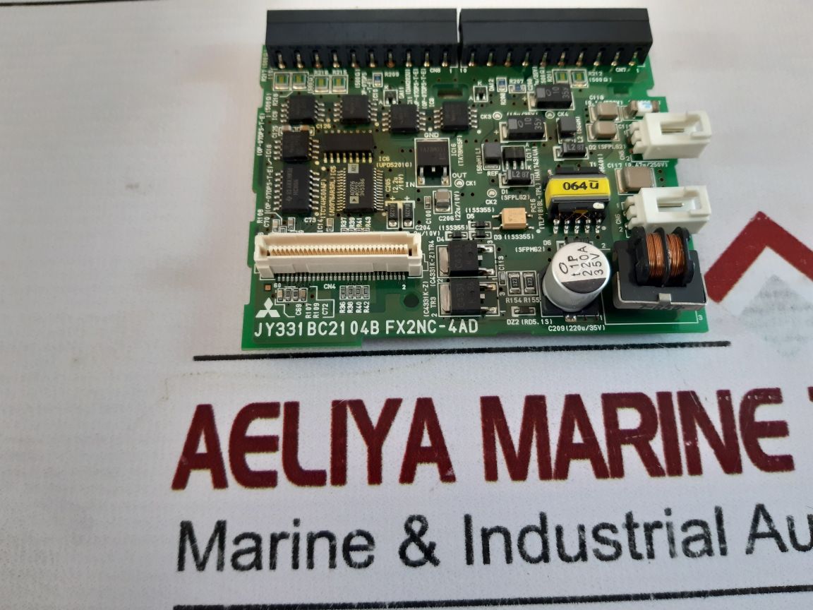 Mitsubishi Fx2Nc-4Ad Analog Input Module Board Set