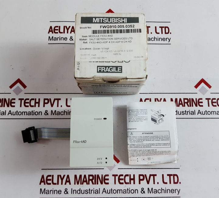 Mitsubishi Electric Fx3U-4Ad Programmable Controller
