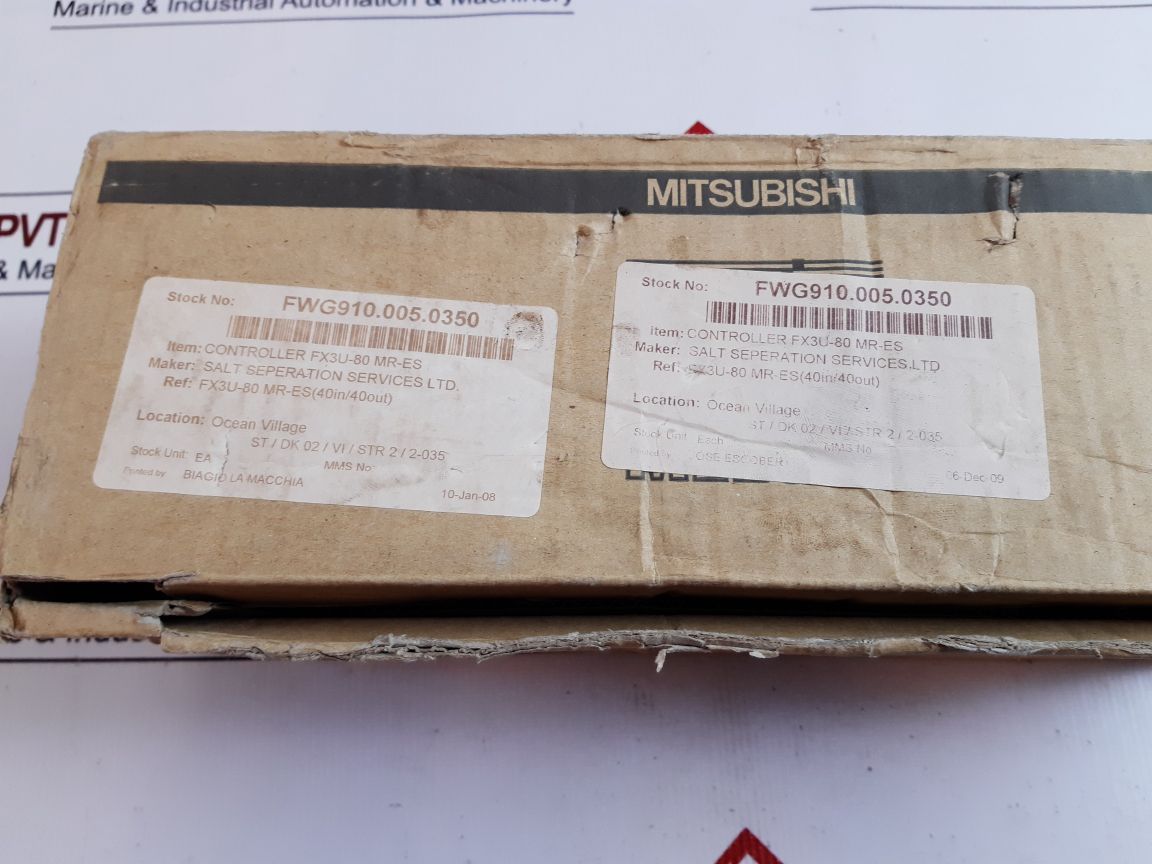 Mitsubishi Electric Fx3U-80Mr/ Es Programmable Controller