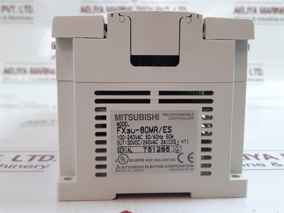 Mitsubishi Electric Fx3U-80Mr/ Es Programmable Controller