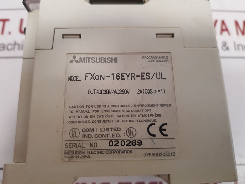 Mitsubishi Fxon-16Eyr-es/Ul Programmable Controller Fxon-16Eyr-es