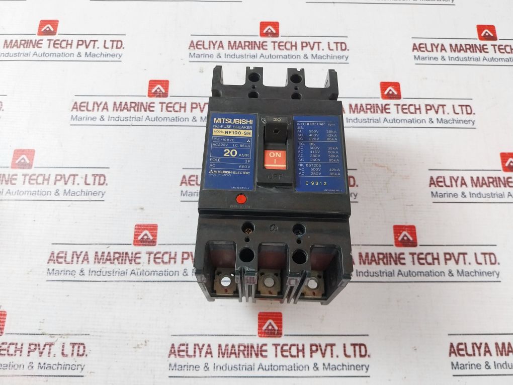 Mitsubishi Electric Nf100-sh No-fuse Breaker 20Amp 3Pole 660V