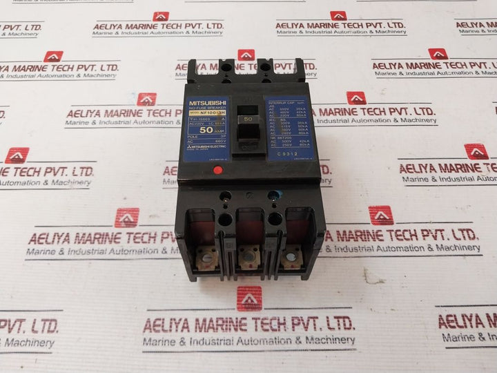 Mitsubishi Electric Nf100-sh No-fuse Breaker 50Amp 3P