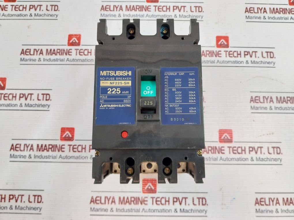 Mitsubishi Electric Nf225-sh No-fuse Breaker 225Amp 660V 3Pole
