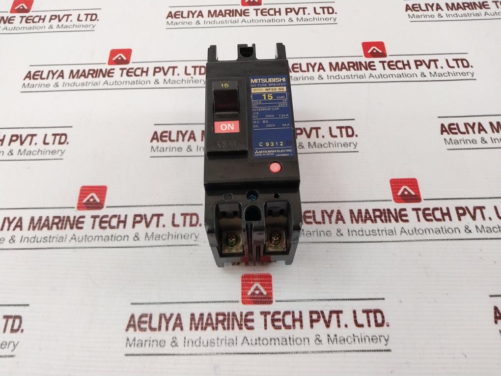 Mitsubishi Electric Nf50-ss No-fuse Breaker 2 Pole 15Amp Dc250V