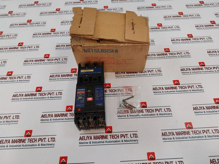 Mitsubishi Electric Nf50-uc No-fuse Breaker 20 Amp 600Vac 50-60Hz