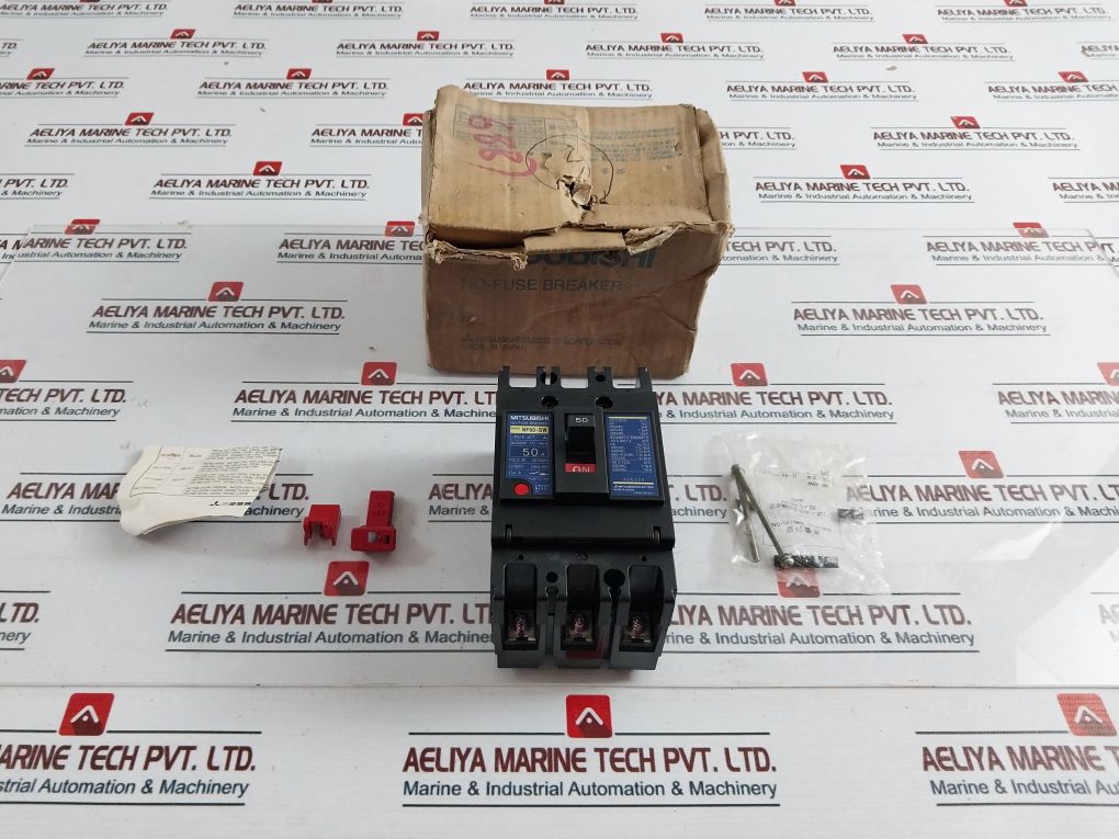 Mitsubishi Electric Nf60-sw 3 Pole No-fuse Circuit Breaker Ac 220V 50A 50/60Hz