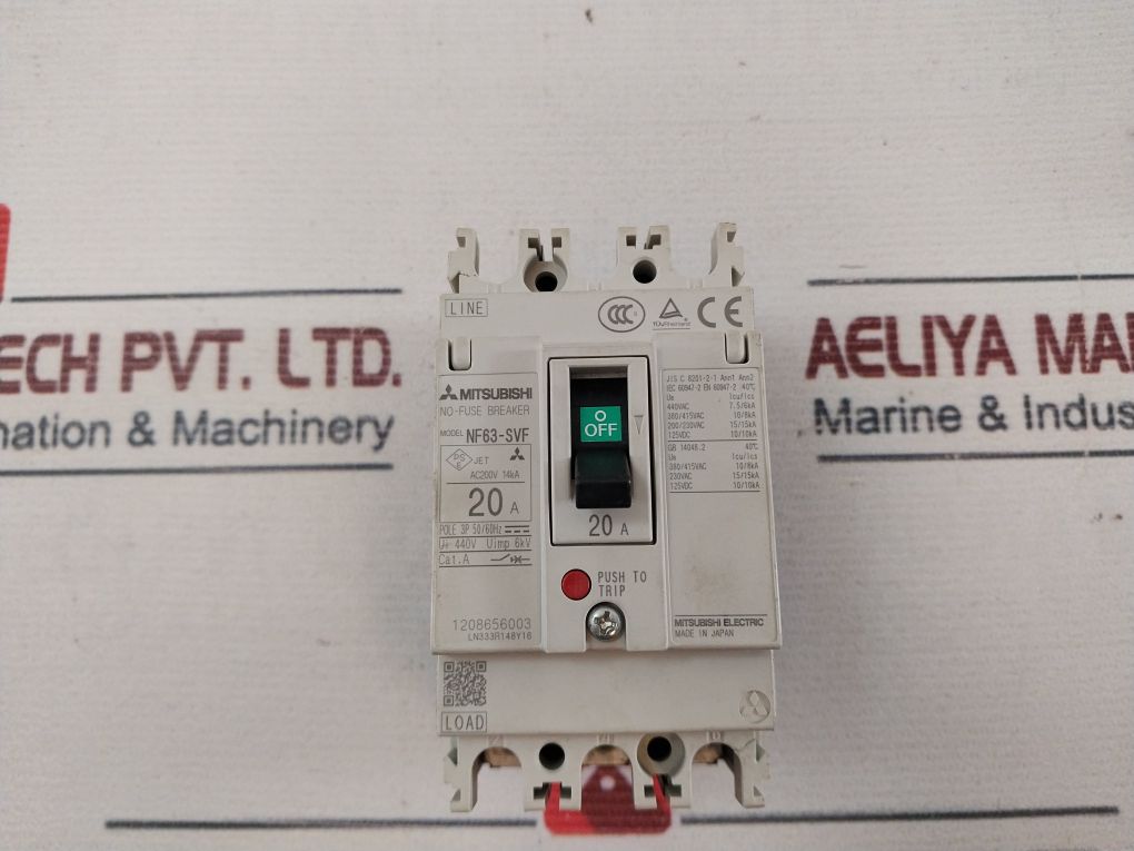 Mitsubishi Electric Nf63-svf No-fuse Breaker 20A