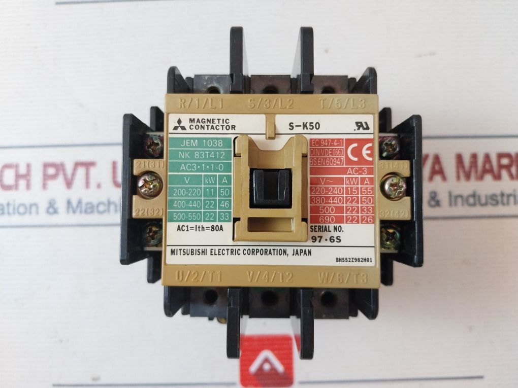 Mitsubishi Electric S-k50 Magnetic Contactor Ac 100V
