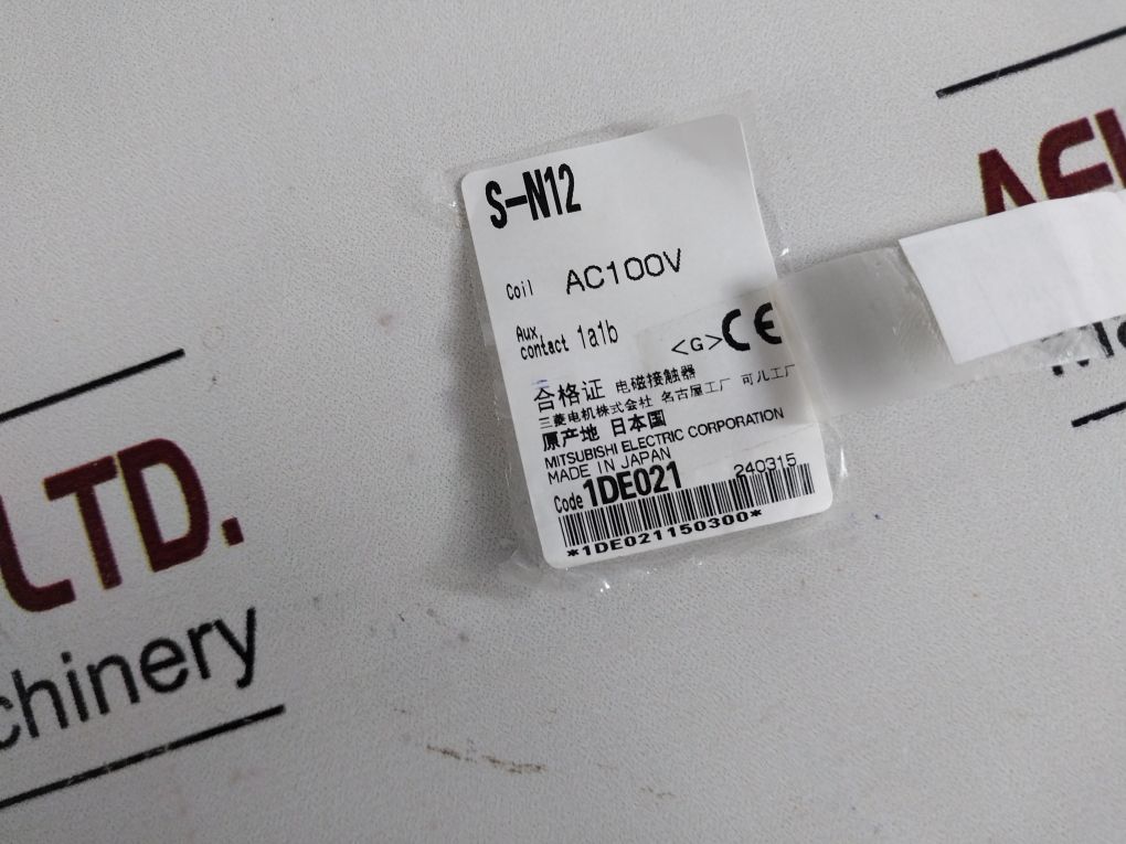 Mitsubishi Electric S-n12 Magnetic Contactor 15.3S