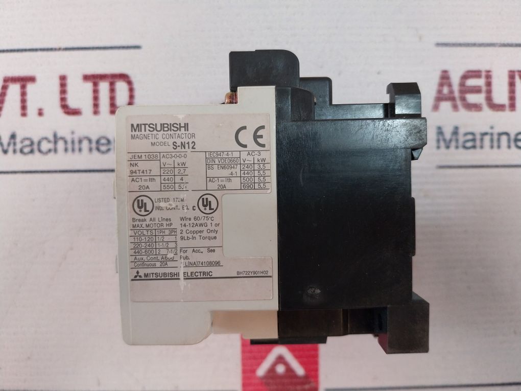 Mitsubishi Electric S-n12 Magnetic Contactor Ac200V