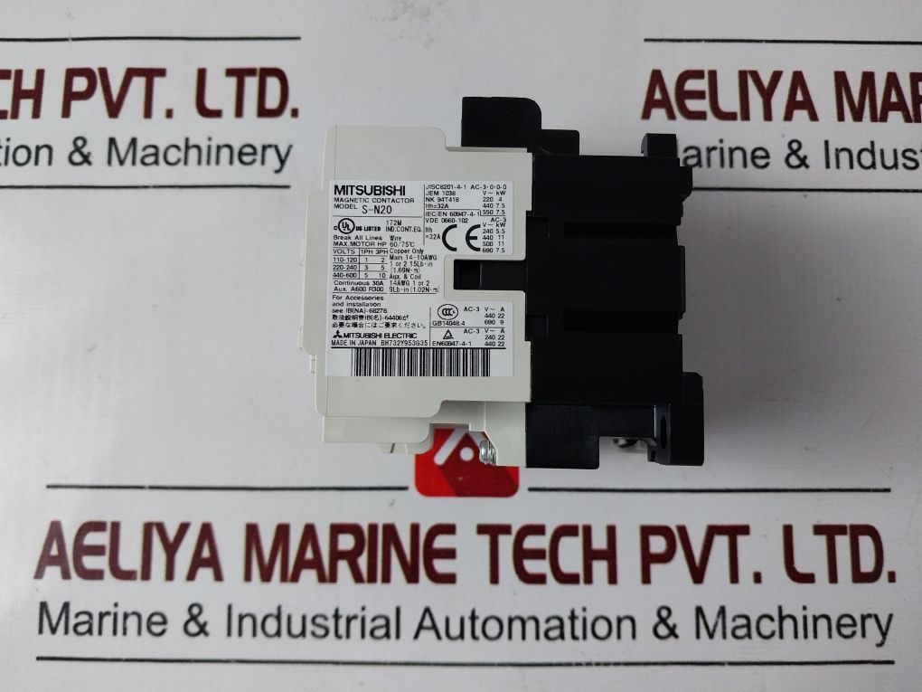 Mitsubishi Electric S-n20 Magnetic Contactor 30A 15.4S