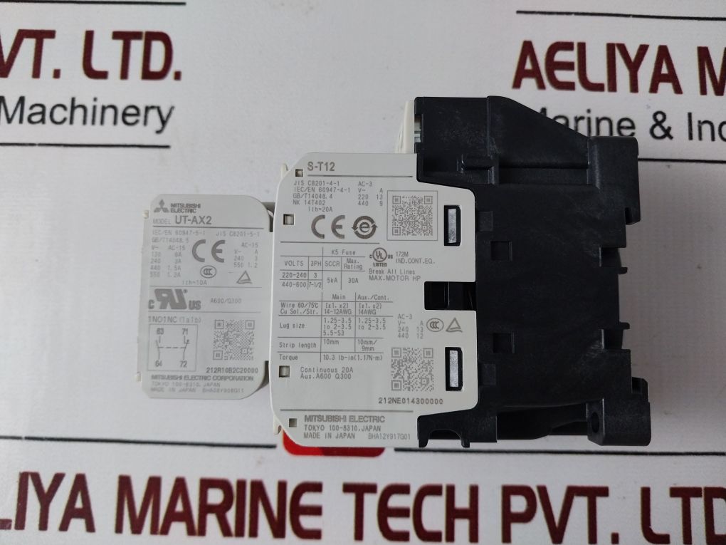 Mitsubishi Electric S-t12 With Ut-ax2 Auxiliary Contactors