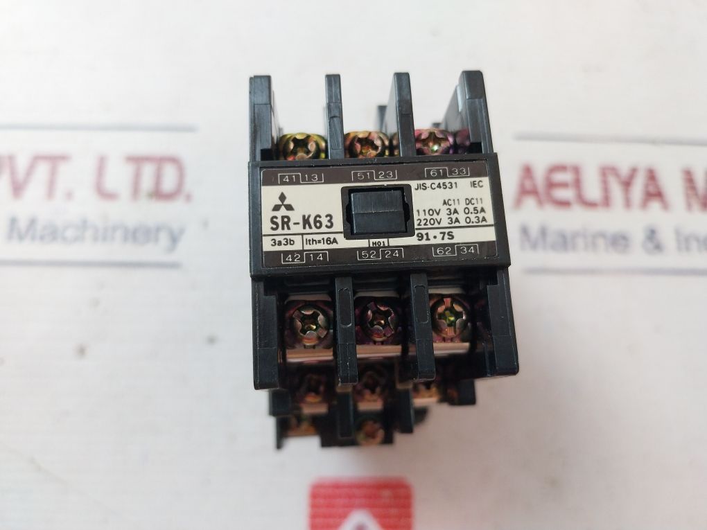 Mitsubishi Electric Sr-k63 Contactor Relay 16A