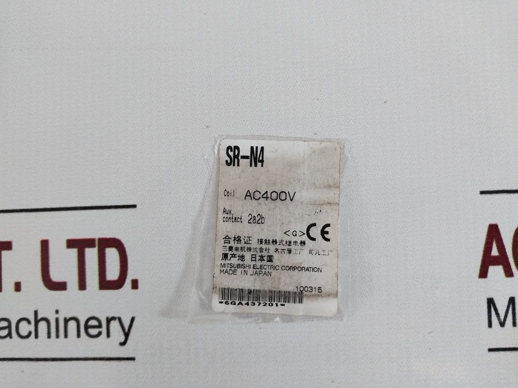 Mitsubishi Electric Sr-n4 Auxiliary Contactor Relay 2A2B