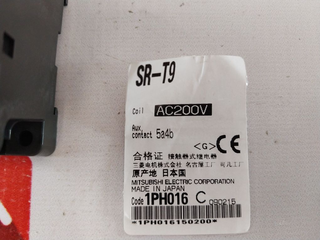 Mitsubishi Electric Sr-t9 Contactor 200-240V