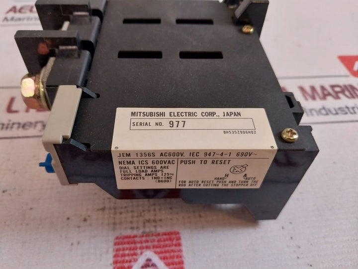 Mitsubishi Electric Th-k120 Thermal Overload Relay 690V~