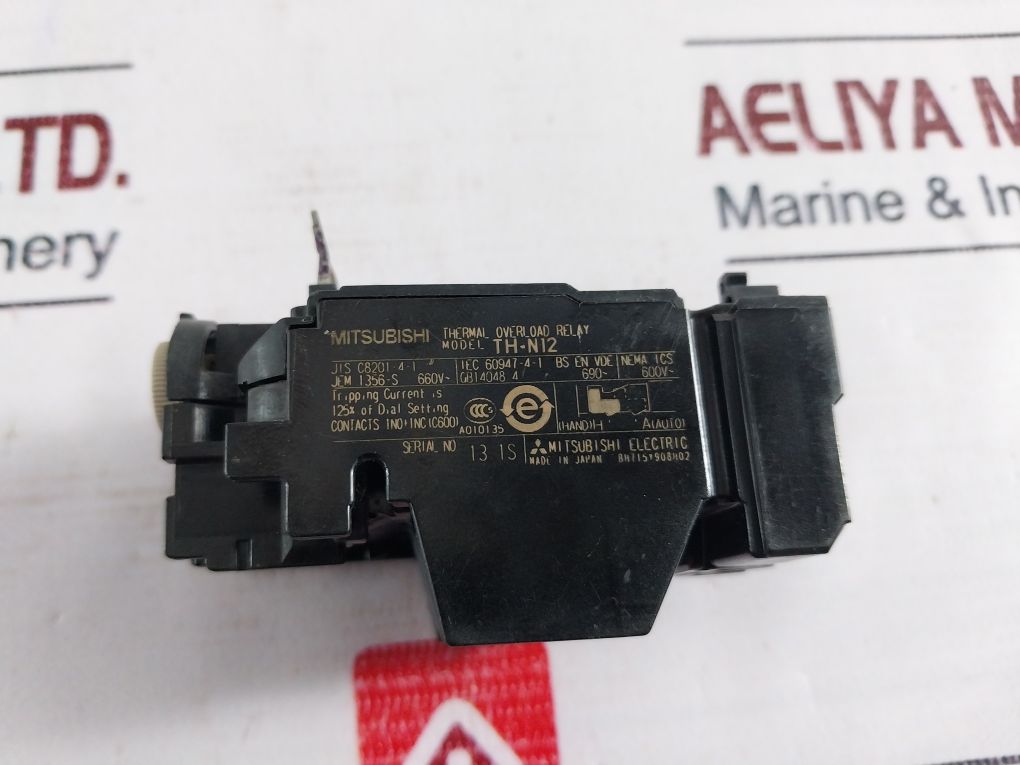 Mitsubishi Electric Th-n12 Thermal Overload Relay 600V~