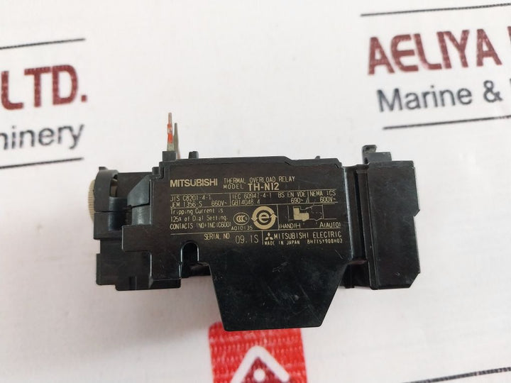 Mitsubishi Electric Th-n12 Thermal Overload Relay 690V 1-1.6A