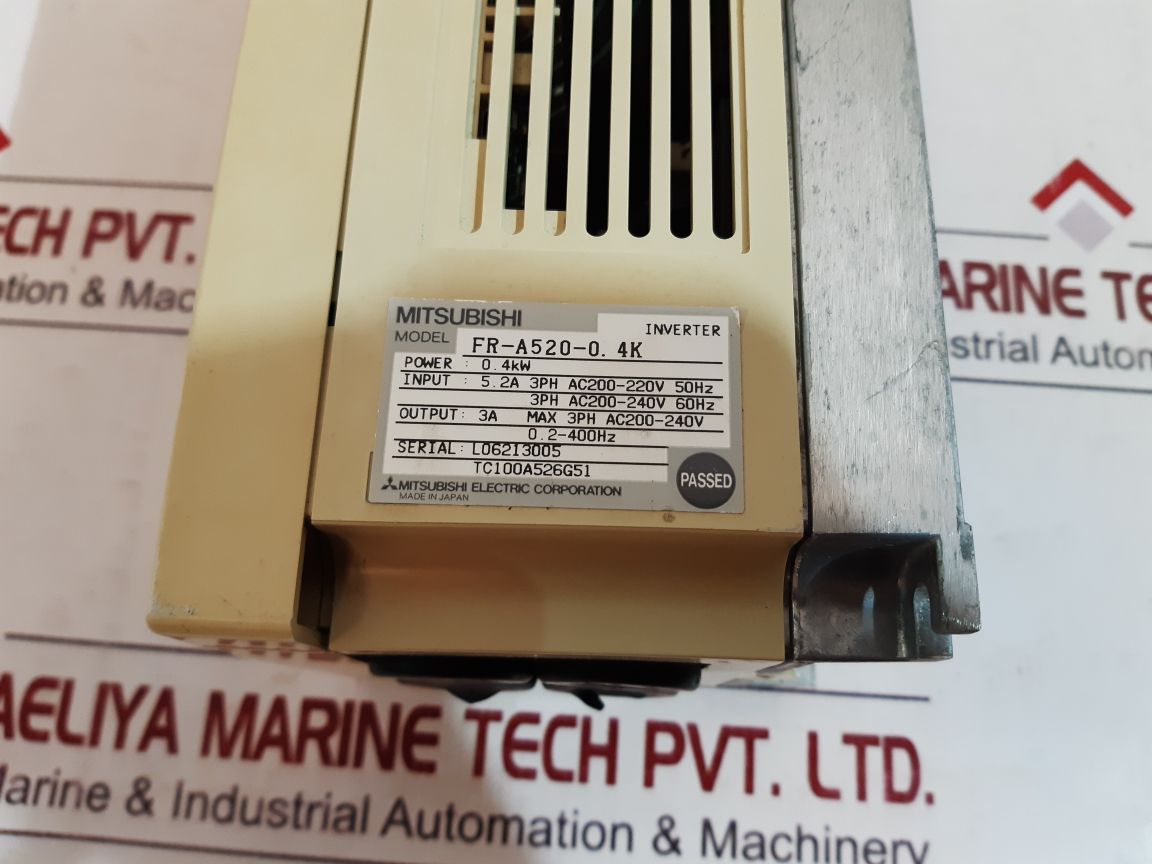 Mitsubishi Electric Fr-a520-0.4K Control Panel