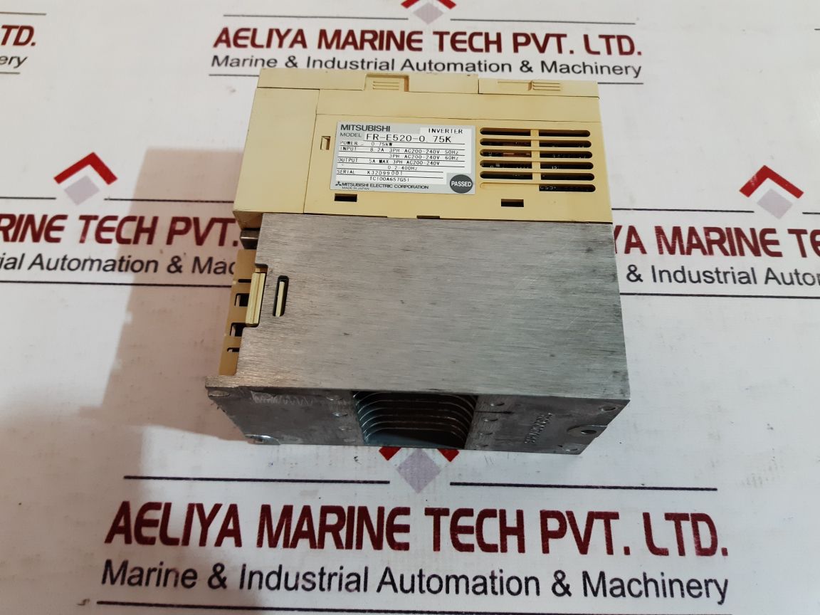Mitsubishi Fr-e520-0.75K Inverter 0.75Kw