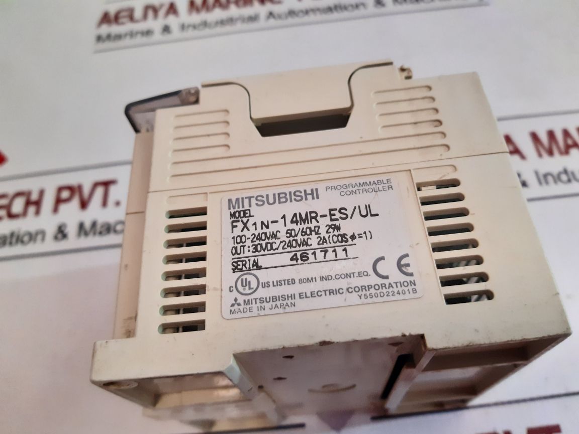 Mitsubishi Fx1N-14Mr-es/Ul Programmable Controller 100-240 Vac