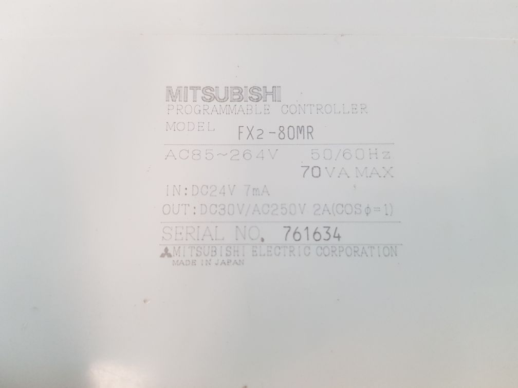 Mitsubishi Fx2-80Mr Plc Module