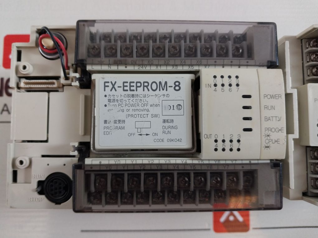 Mitsubishi Fx2N-16Mr-es/Ul With Fxon-8Eyr-es/Ul ,Fx-eeprom-8 And Fx2N-4Ad