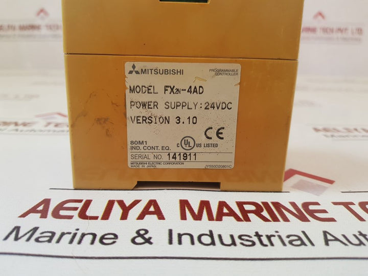 Mitsubishi Fx2N-4Ad Programmable Controller Version 3.10
