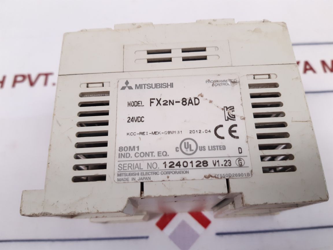 Mitsubishi Fx2N-8Ad Programmable Controller 24Vdc