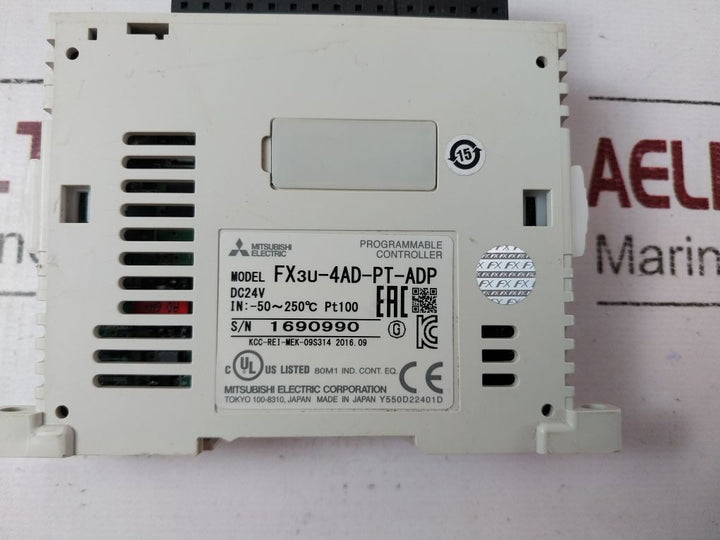 Mitsubishi Fx3U-4Ad-pt-adp Programmable Controller Free Shipping