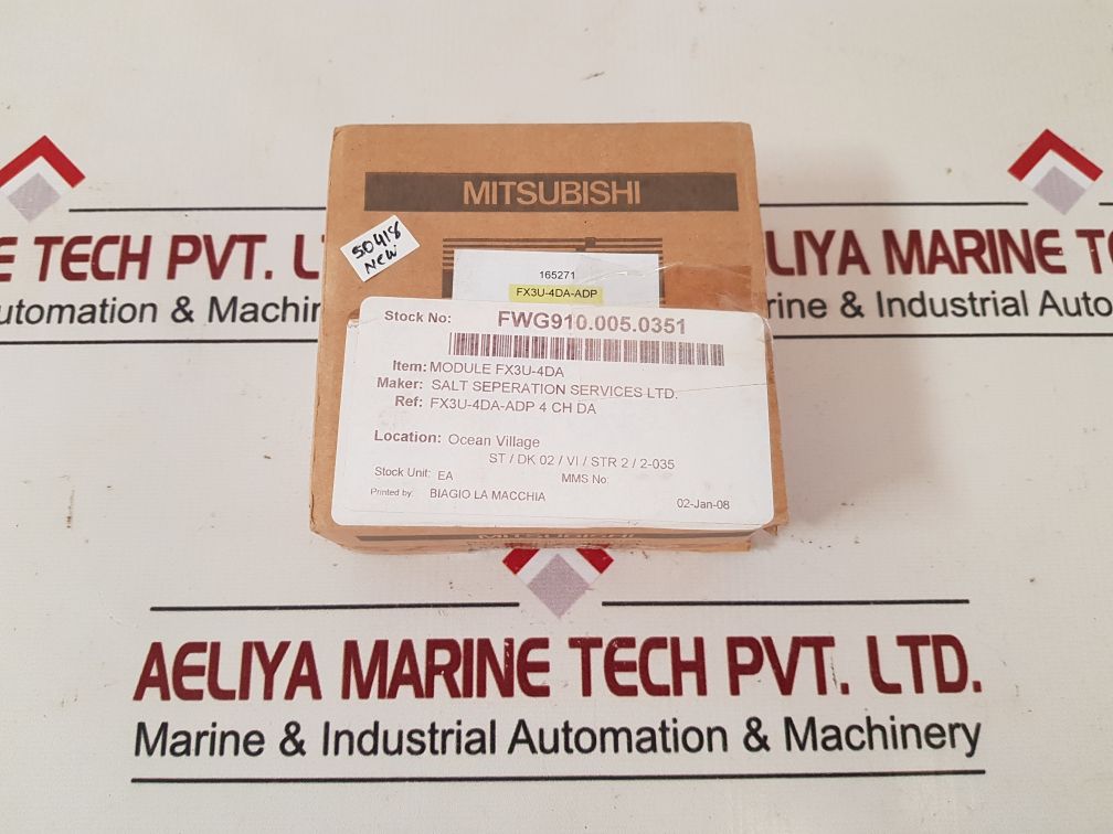 Mitsubishi Fx3U-4Da-adp Programmable Controller