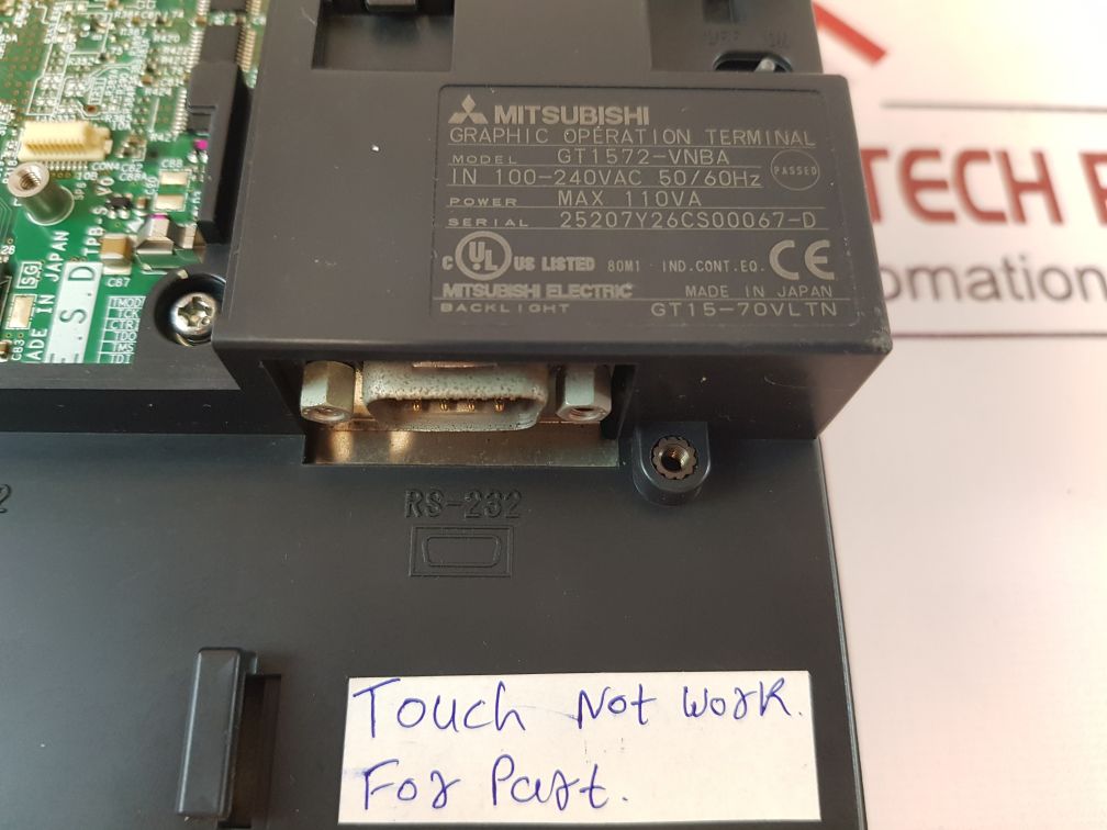 Mitsubishi Gt1572-vnba Graphic Operation Terminal