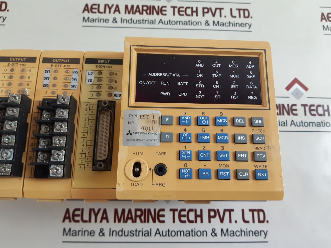 Mitsubishi Kakoki Est-1 Tr, E-01T-4131, E-01T-4157, E-31N-4132 Module Rack
