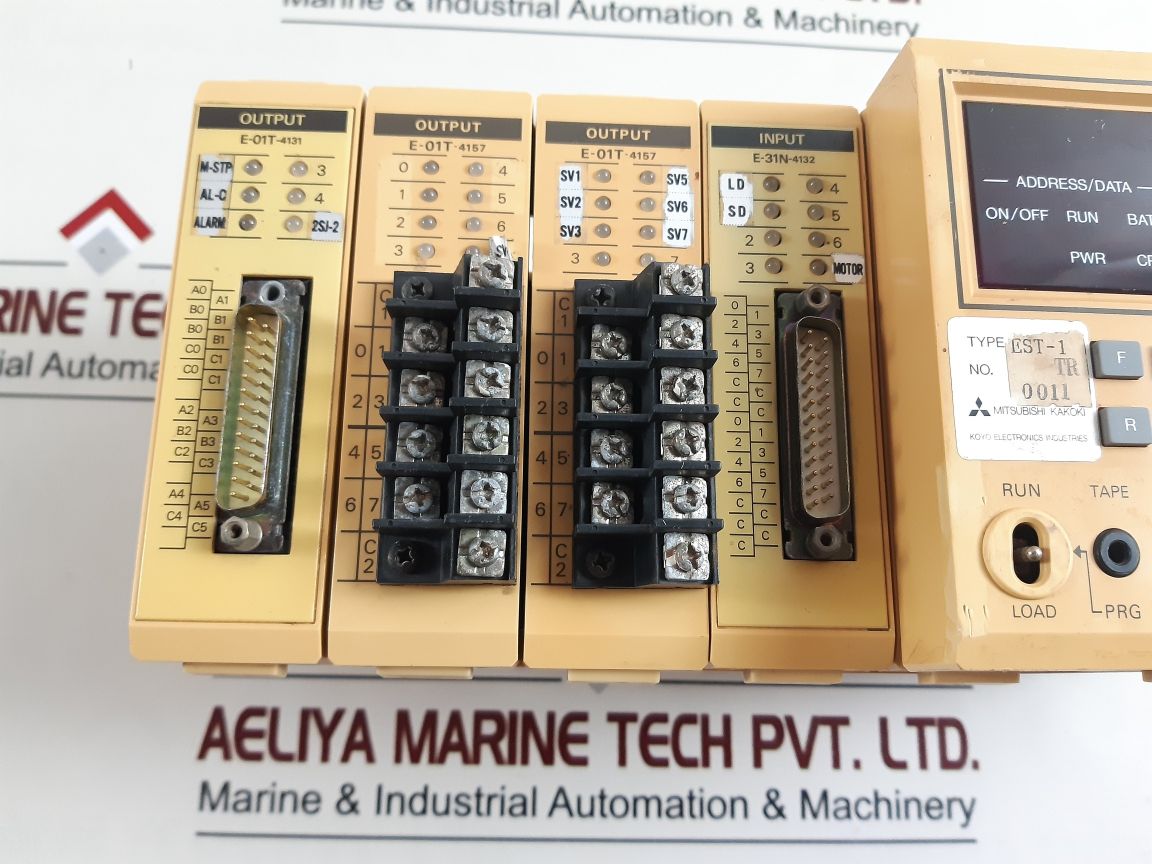 Mitsubishi Kakoki Est-1 Tr, E-01T-4131, E-01T-4157, E-31N-4132 Module Rack
