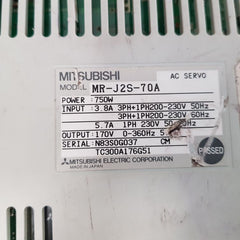 Mitsubishi Mr-j2S-70A Ac Servo Drive