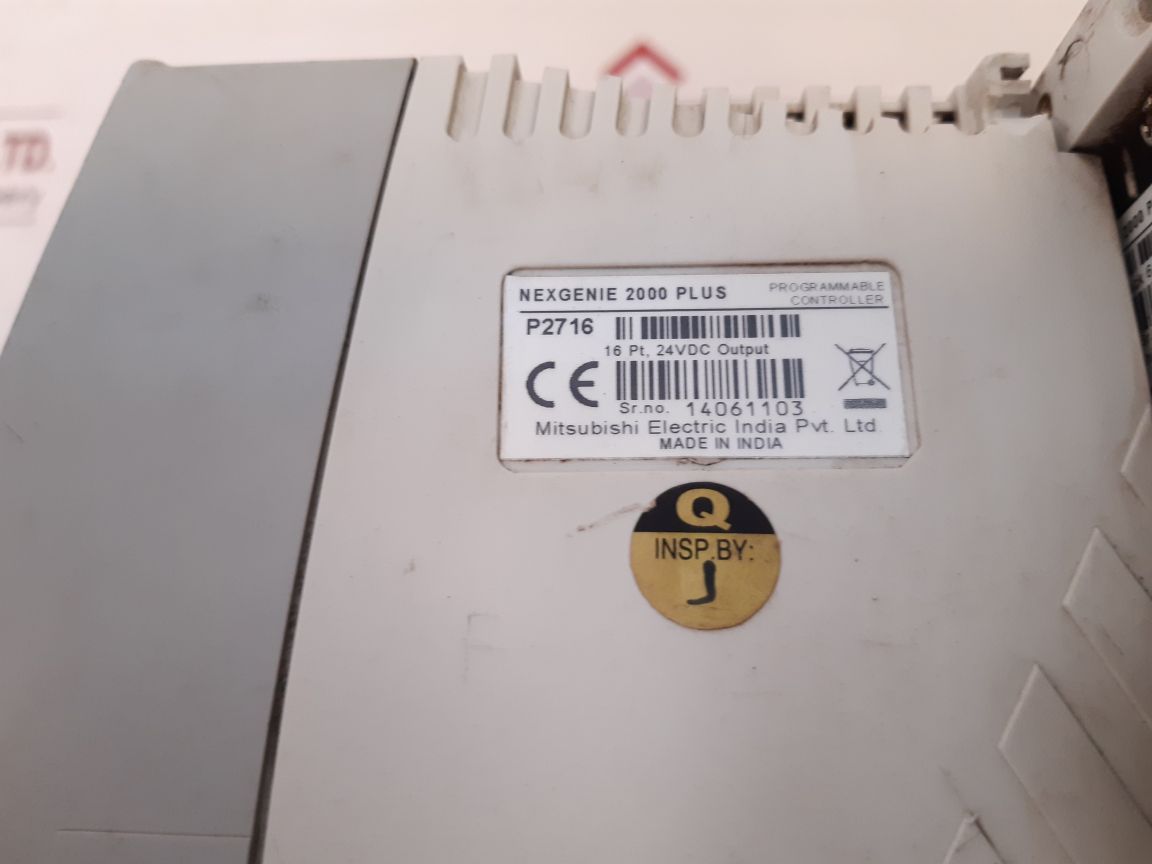 Mitsubishi Nexgenie 2000 Plus Programmable Controller 