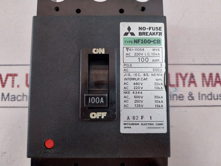 Mitsubishi Nf100-cb No-fuse Breaker 3 Pole