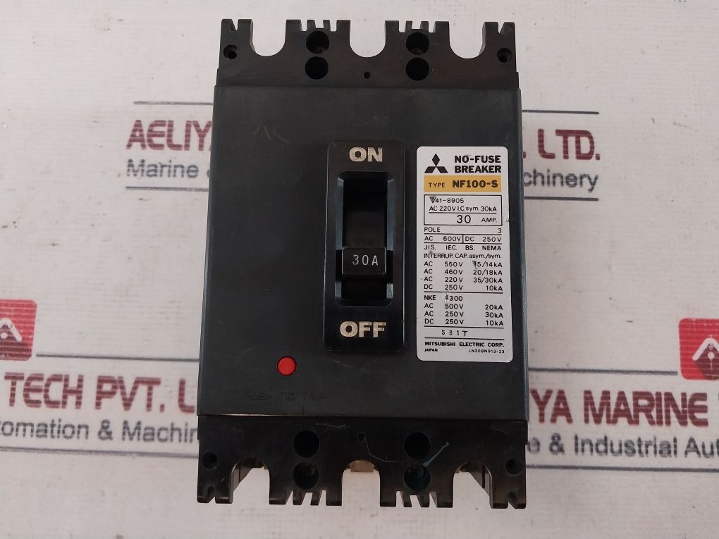 Mitsubishi Nf100-s No-fuse Breaker 600V